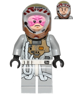 LEGO Minifigure -- Gray Squadron Pilot (75050)-Star Wars / Star Wars Episode 4/5/6 -- SW0558 -- Creative Brick Builders